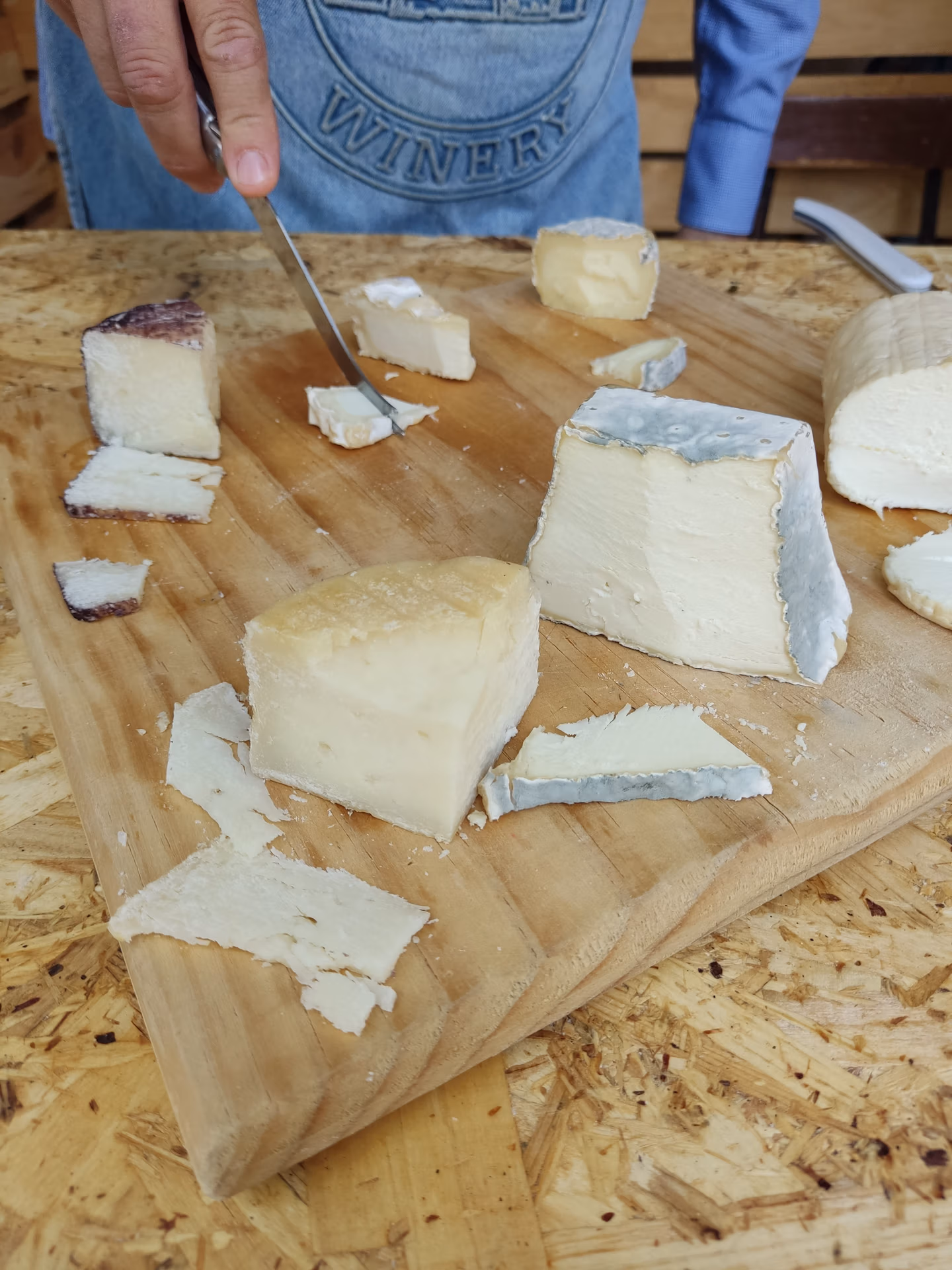 La Biquette cheese at a wine festival in Queretaro, Mexico